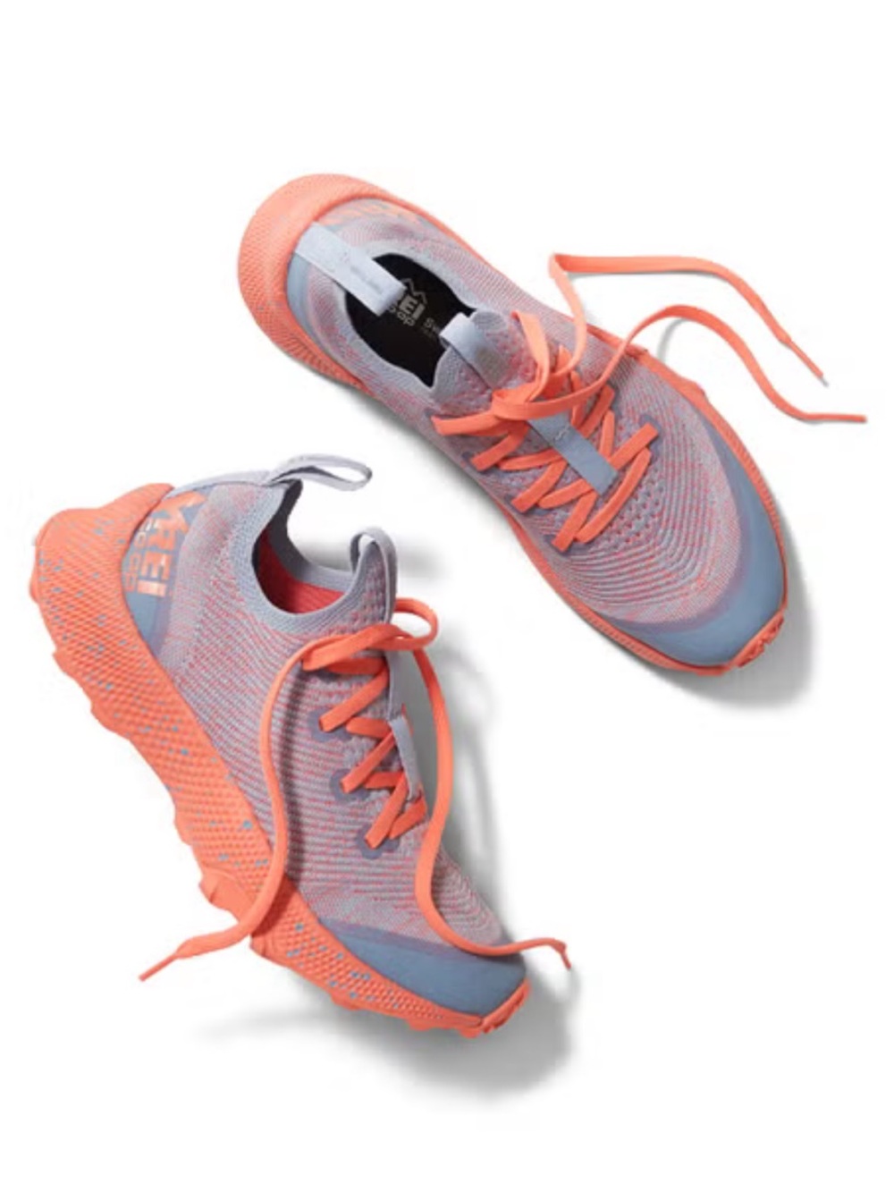 REI Co-op Swiftland MT trail-running shoes in gray and orange S -556 Sz 9.5